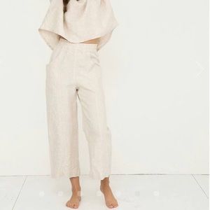 💌 RESERVED for @prelovedchicago ES Clyde Culottes Flax Midweight Linen 0-R